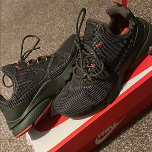 Nike Black and Orange Athletic Shoes with Chunky Silhouette